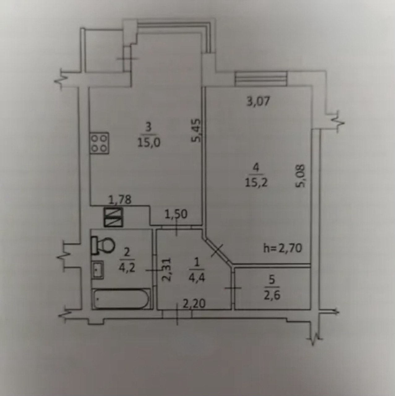 Купить Квартира 1 к. Вітрука Фаворит